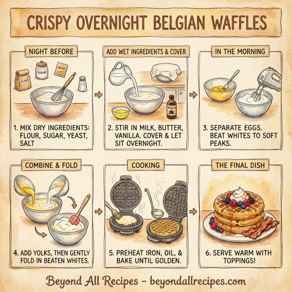 Crispy Overnight Belgian Waffles instructions