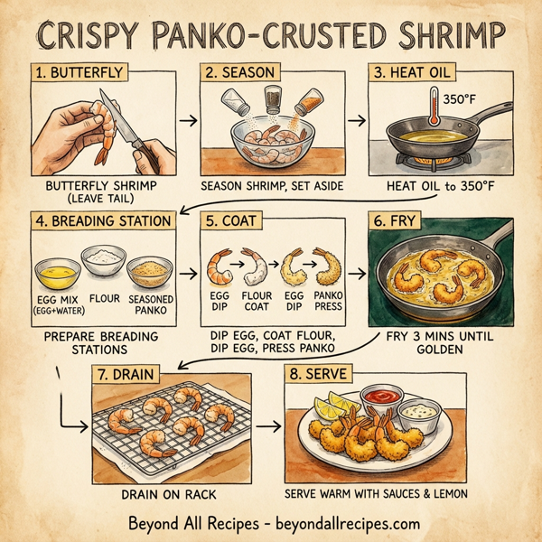 Crispy Panko-Crusted Shrimp instructions