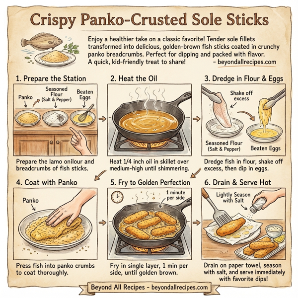 Crispy Panko-Crusted Sole Sticks instructions