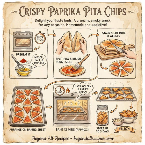 Crispy Paprika Pita Chips instructions