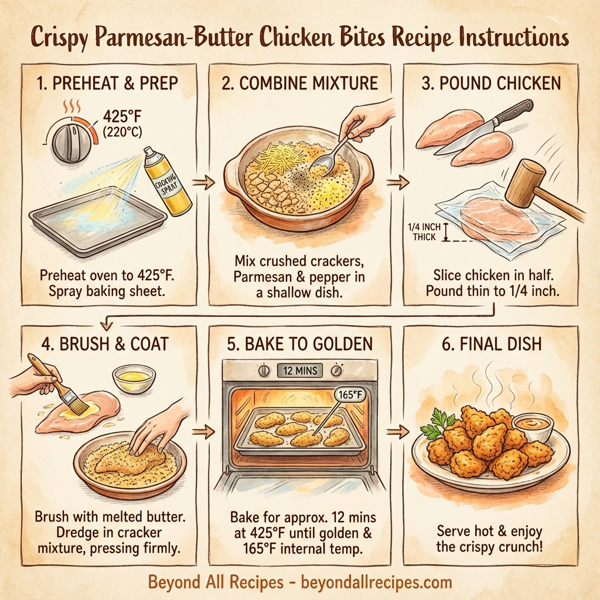 Crispy Parmesan-Butter Chicken Bites instructions