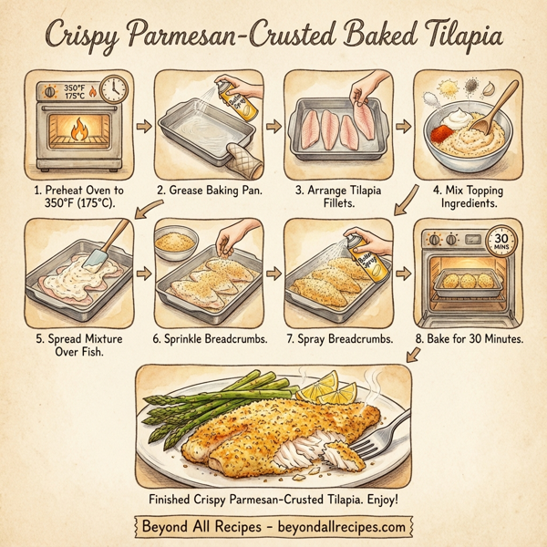 Crispy Parmesan-Crusted Baked Tilapia instructions
