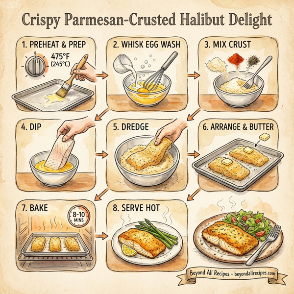 Crispy Parmesan-Crusted Halibut Delight instructions