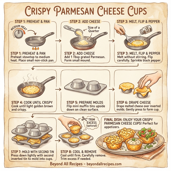 Crispy Parmesan Cheese Cups instructions