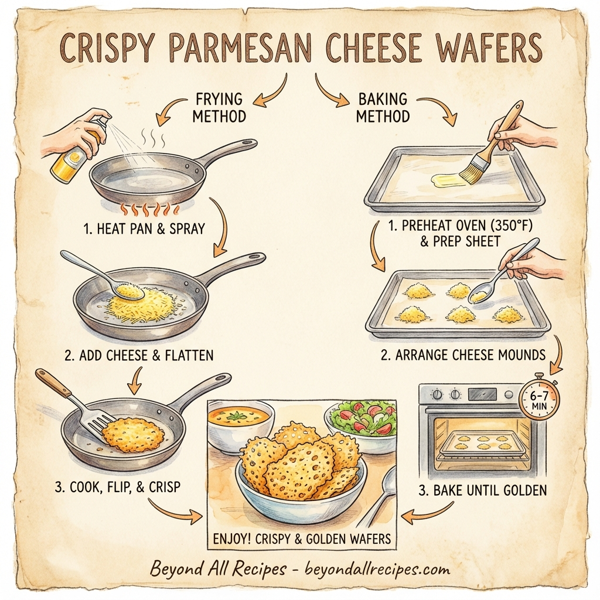 Crispy Parmesan Cheese Wafers instructions