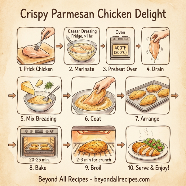 Crispy Parmesan Chicken Delight instructions