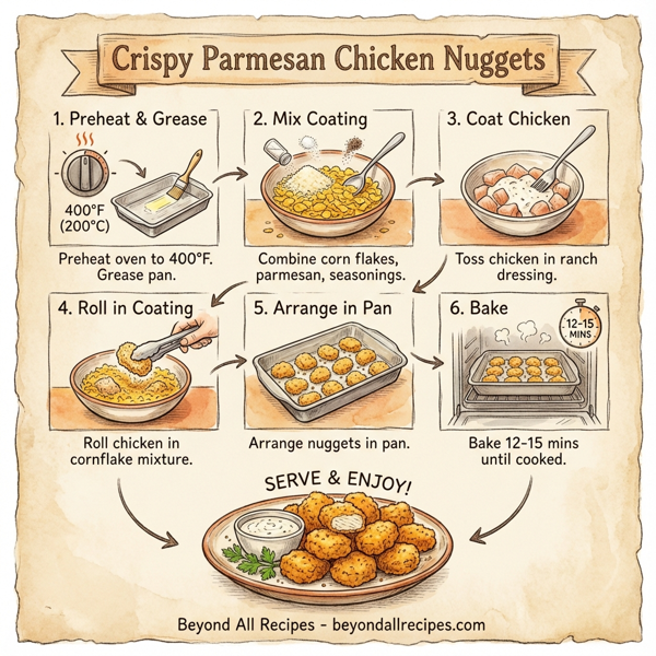 Crispy Parmesan Chicken Nuggets instructions