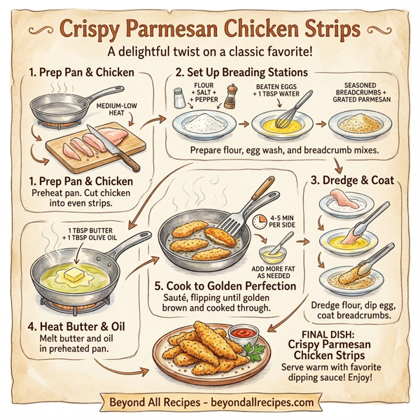 Crispy Parmesan Chicken Strips instructions