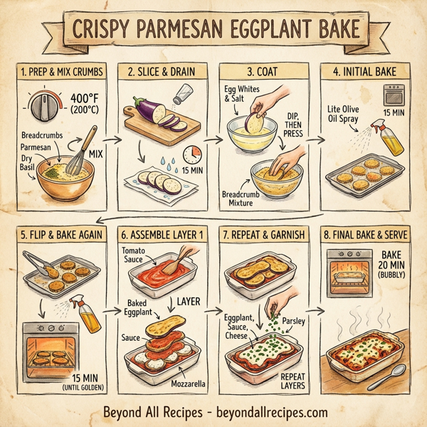 Crispy Parmesan Eggplant Bake instructions