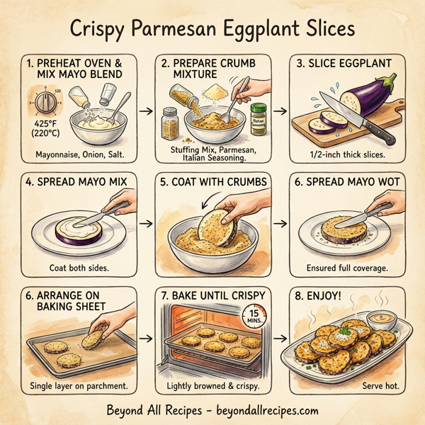 Crispy Parmesan Eggplant Slices instructions