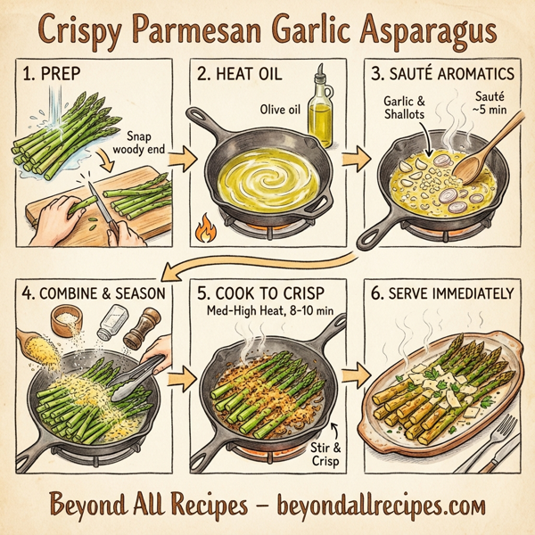 Crispy Parmesan Garlic Asparagus instructions
