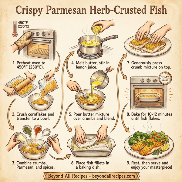 Crispy Parmesan Herb-Crusted Fish instructions