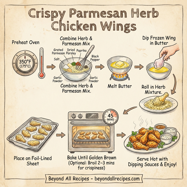 Crispy Parmesan Herb Chicken Wings instructions