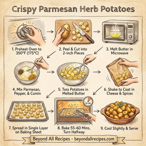 Crispy Parmesan Herb Potatoes instructions
