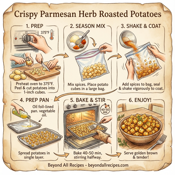 Crispy Parmesan Herb Roasted Potatoes instructions