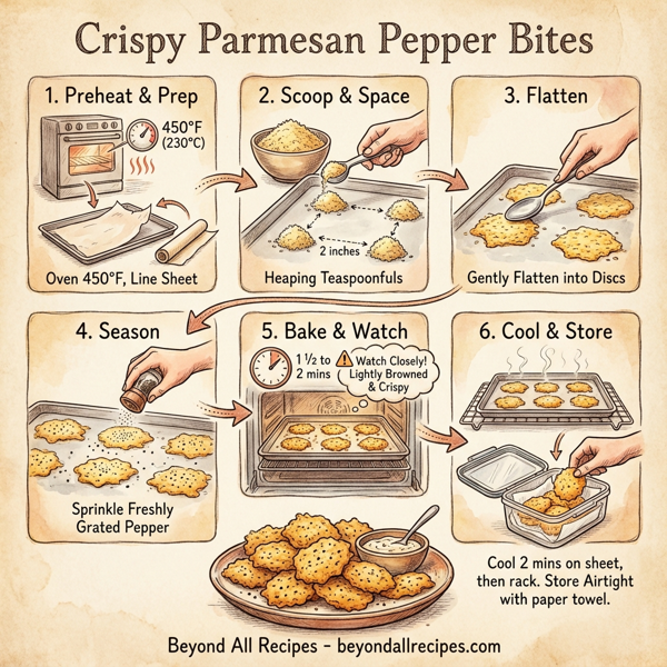 Crispy Parmesan Pepper Bites instructions
