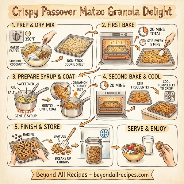 Crispy Passover Matzo Granola Delight instructions