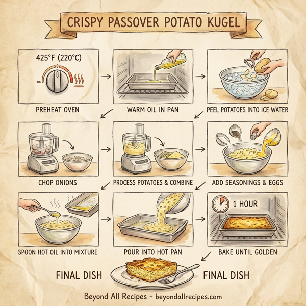 Crispy Passover Potato Kugel instructions