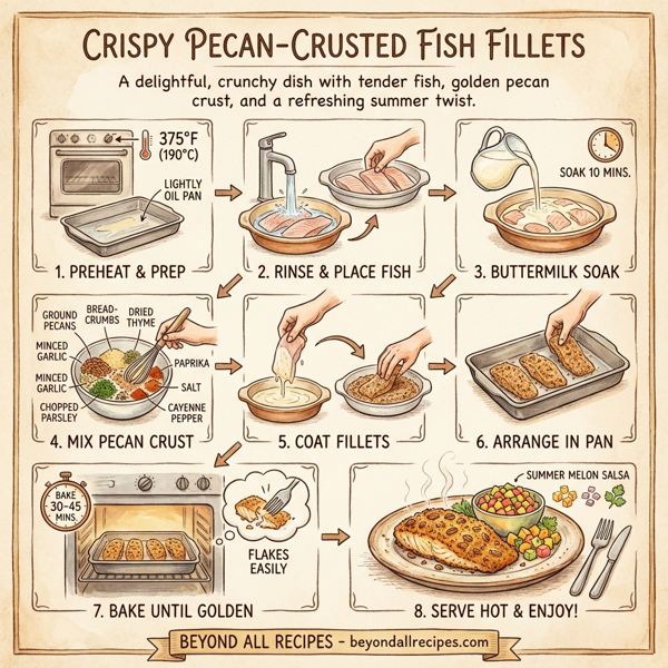 Crispy Pecan-Crusted Fish Fillets instructions