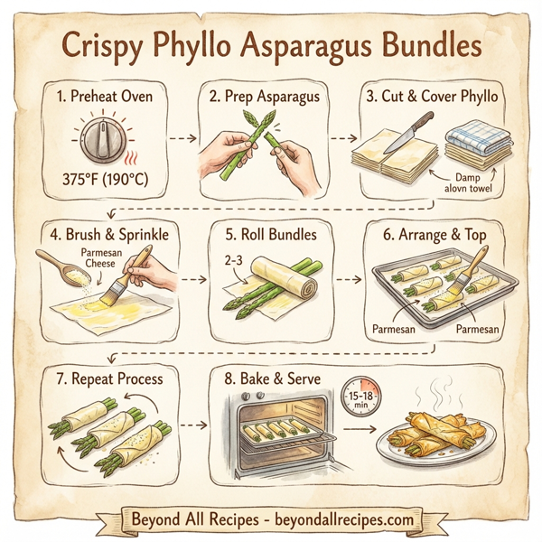 Crispy Phyllo Asparagus Bundles instructions