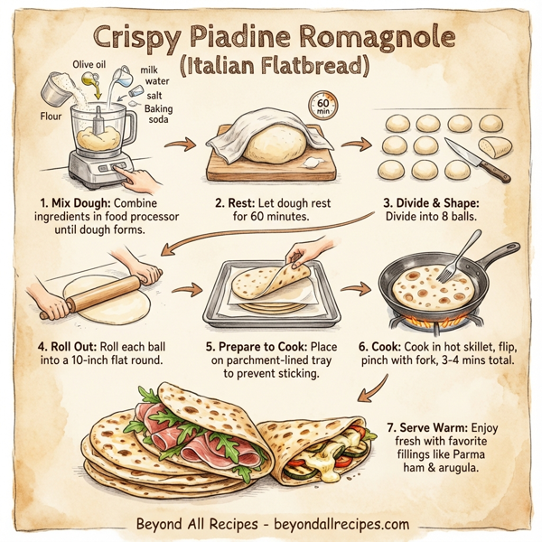 Crispy Piadine Romagnole (Italian Flatbread) instructions