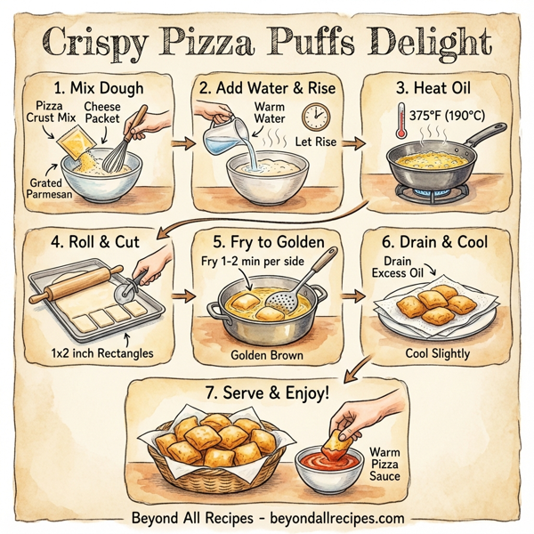 Crispy Pizza Puffs Delight instructions