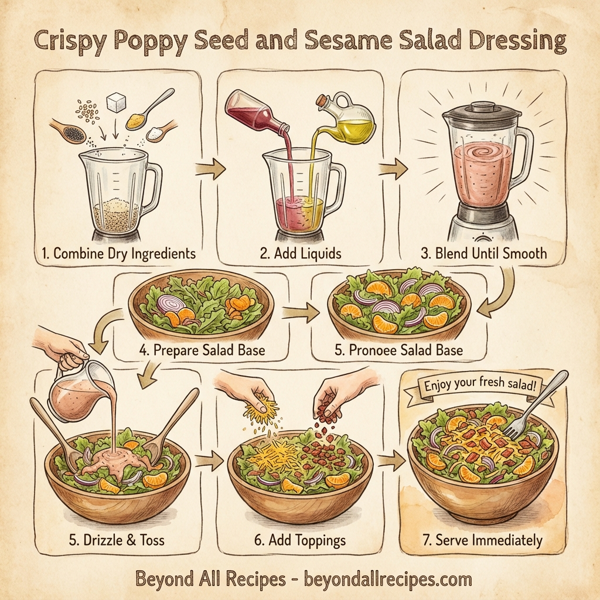 Crispy Poppy Seed and Sesame Salad Dressing instructions