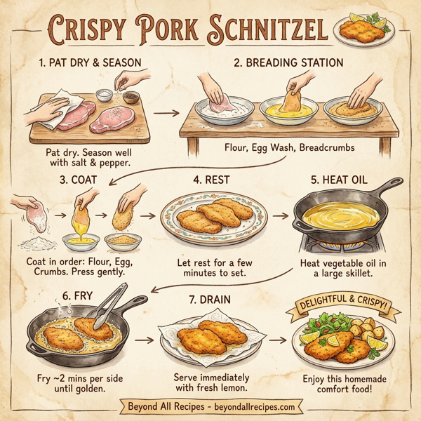 Crispy Pork Schnitzel instructions