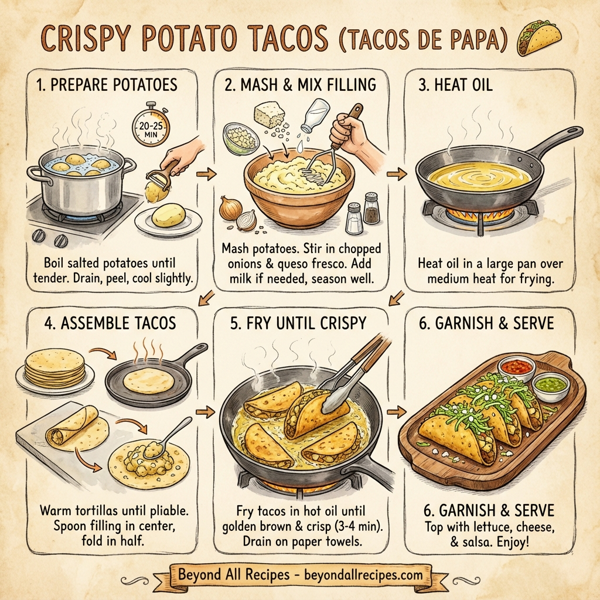 Crispy Potato Tacos (Tacos De Papa) instructions