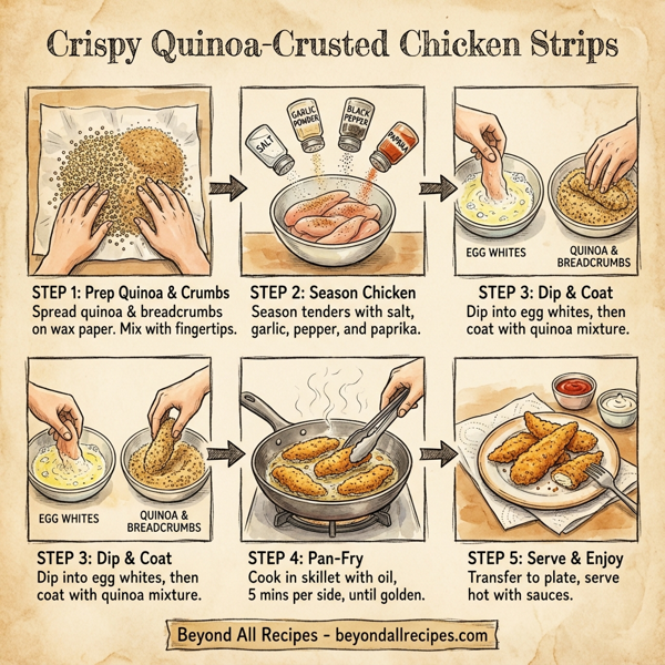 Crispy Quinoa-Crusted Chicken Strips instructions