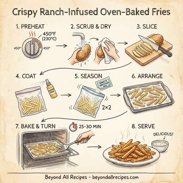 Crispy Ranch-Infused Oven-Baked Fries instructions