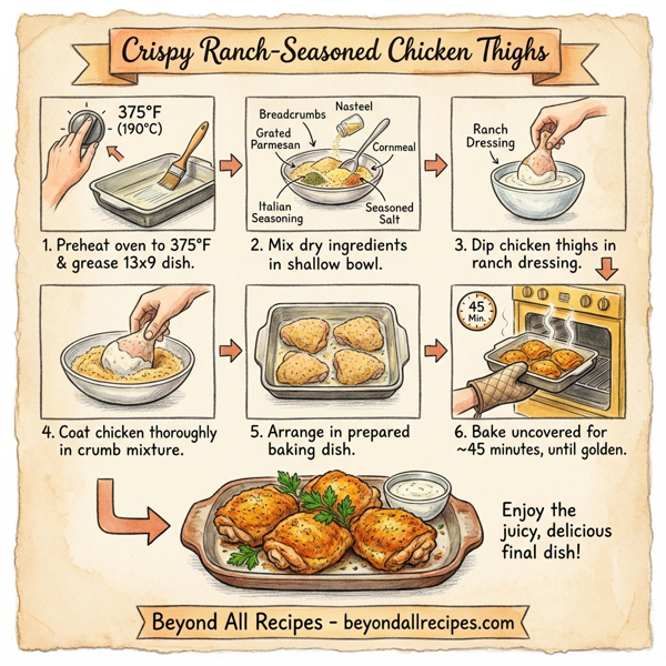 Crispy Ranch-Seasoned Chicken Thighs instructions