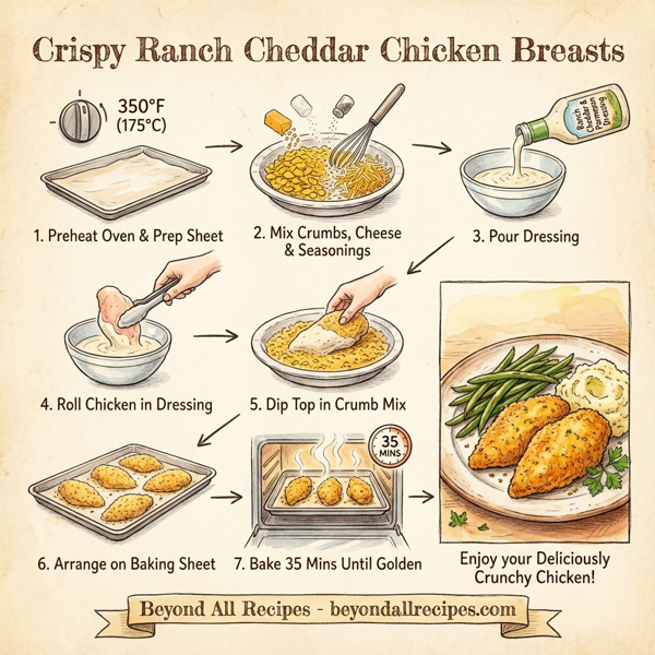Crispy Ranch Cheddar Chicken Breasts instructions
