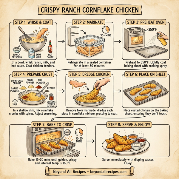 Crispy Ranch Cornflake Chicken instructions