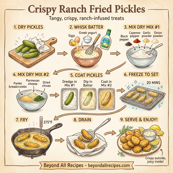 Crispy Ranch Fried Pickles instructions