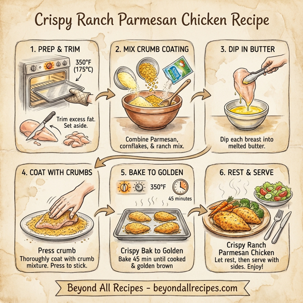 Crispy Ranch Parmesan Chicken instructions