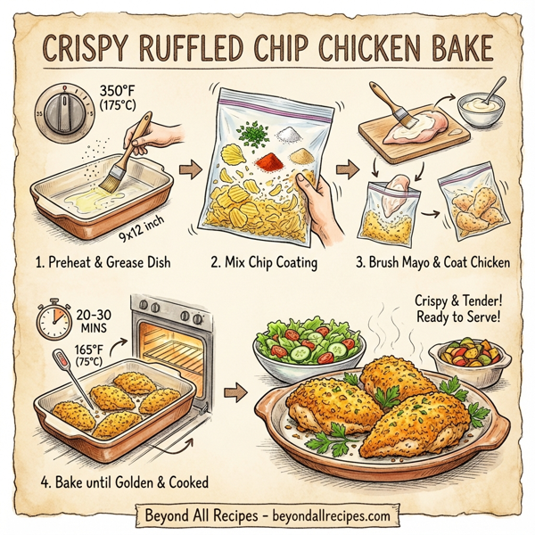 Crispy Ruffled Chip Chicken Bake instructions