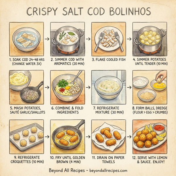 Crispy Salt Cod Bolinhos instructions