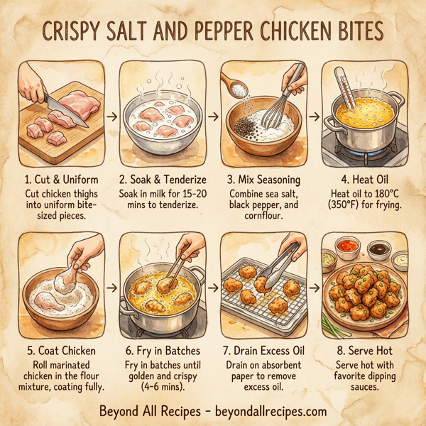 Crispy Salt and Pepper Chicken Bites instructions