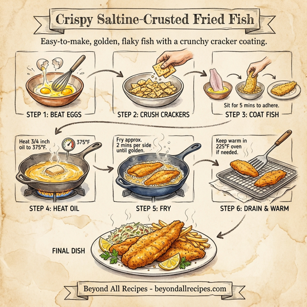 Crispy Saltine-Crusted Fried Fish instructions
