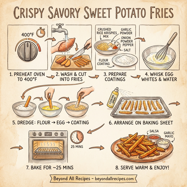 Crispy Savory Sweet Potato Fries instructions