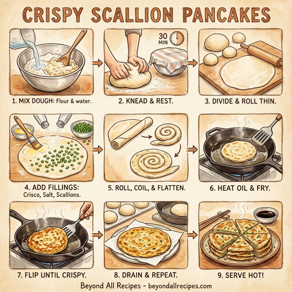 Crispy Scallion Pancakes instructions