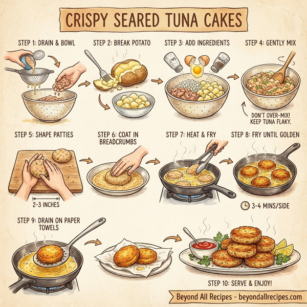 Crispy Seared Tuna Cakes instructions