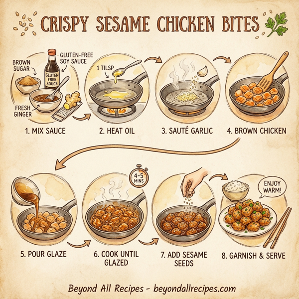 Crispy Sesame Chicken Bites instructions