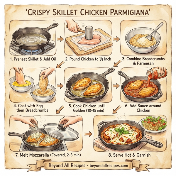 Crispy Skillet Chicken Parmigiana instructions