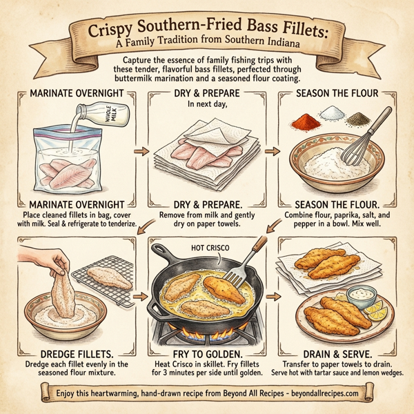 Crispy Southern-Fried Bass Fillets instructions