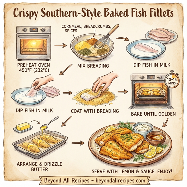Crispy Southern-Style Baked Fish Fillets instructions
