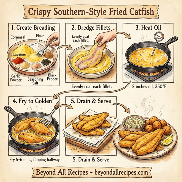 Crispy Southern-Style Fried Catfish instructions