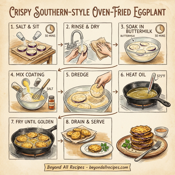 Crispy Southern-Style Oven-Fried Eggplant instructions