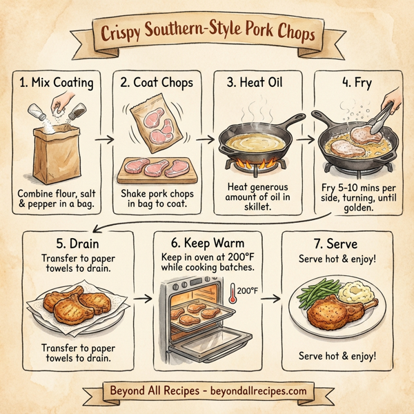 Crispy Southern-Style Pork Chops instructions